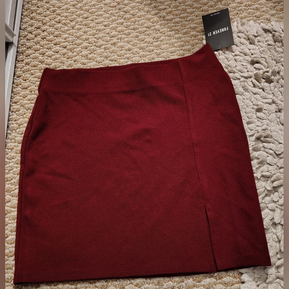 Burgundy Skirt